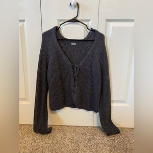 Mint brand - Gray, cropped sweater
